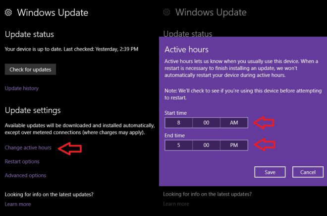 How to Change your 'Active Hours' on Windows 10